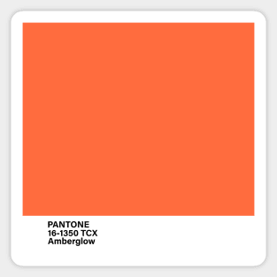 pantone 16-1350 TCX Amberglow Sticker